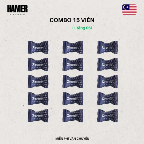 Combo 15 viên kẹo ngậm xtreme candy chính hãng