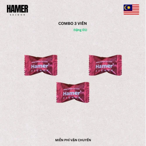 Kẹo Sâm Hamer 37F82K Chính Hãng – Combo 3 viên (Tặng 1)