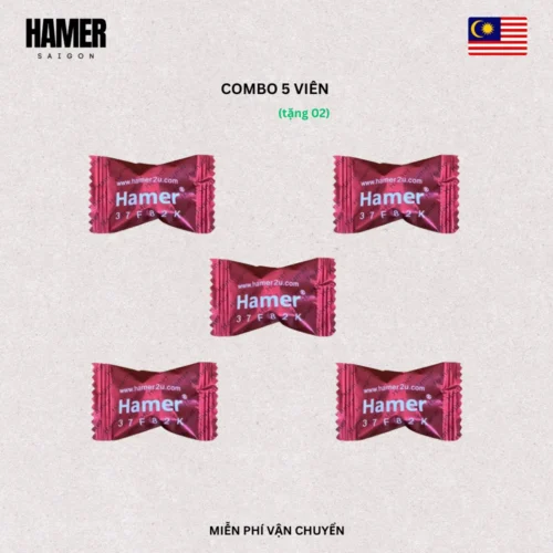 Kẹo Sâm Hamer 37F82K Chính Hãng – Combo 5 viên (Tặng 2)